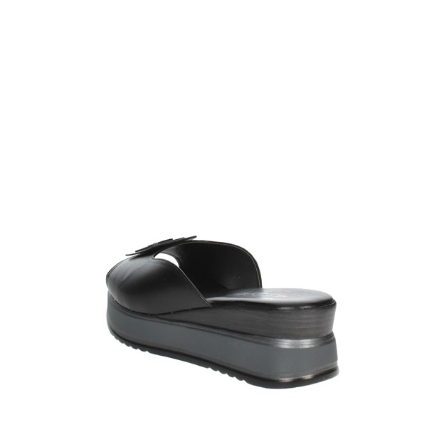 Repo Shoes Platform Slippers Black 19100-E3