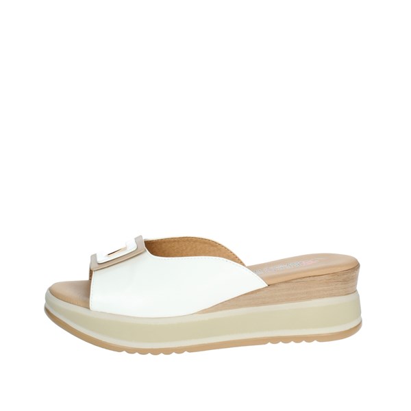 Repo Shoes Platform Slippers White 19100-E3