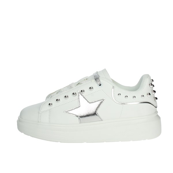 Shop Art Shoes Sneakers White/Silver SASS230204