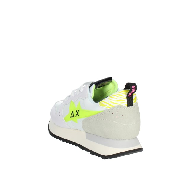 Sun68 Shoes Sneakers White/Yellow/ Fluo Z33213