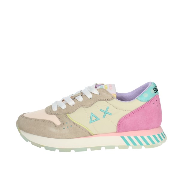 Sun68 Shoes Sneakers Beige/Pink Z33205