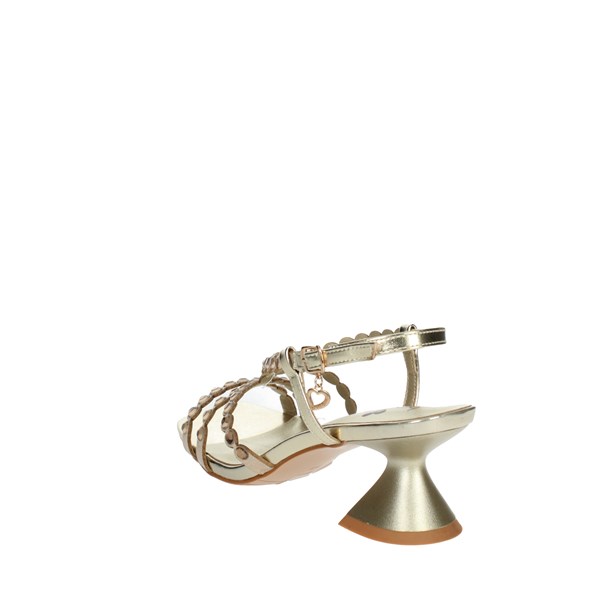 Braccialini Shoes Heeled Sandals Gold F29