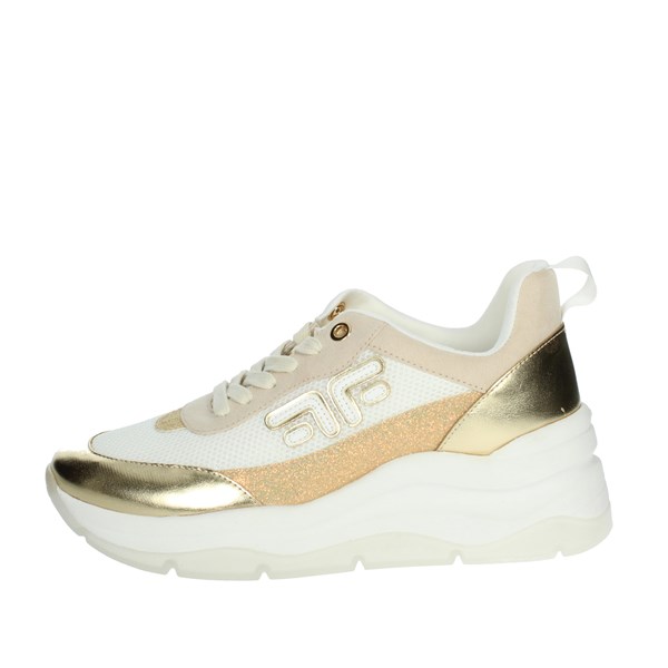 Fornarina Shoes Sneakers White/Gold MANILA