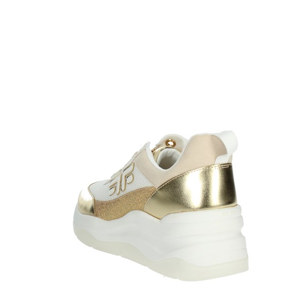 Fornarina Shoes Sneakers White/Gold MANILA