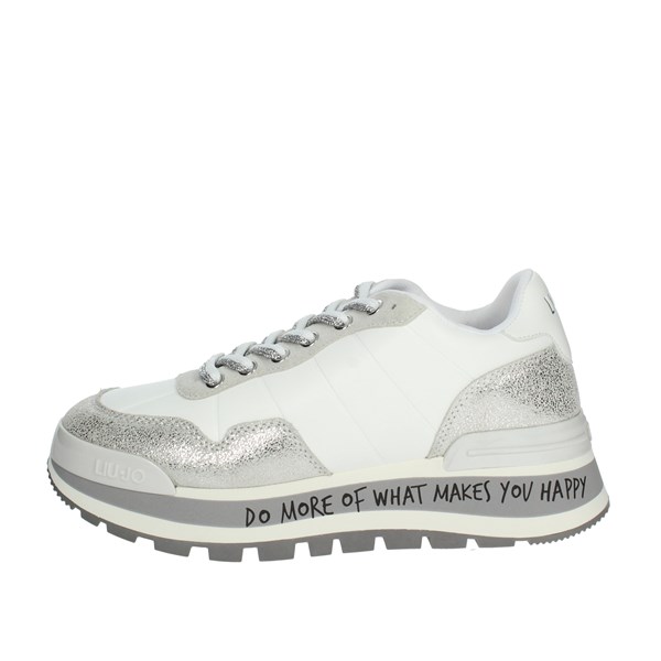 Liu-jo Shoes Sneakers White/Silver AMAZING 01