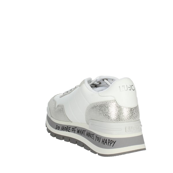 Liu-jo Shoes Sneakers White/Silver AMAZING 01