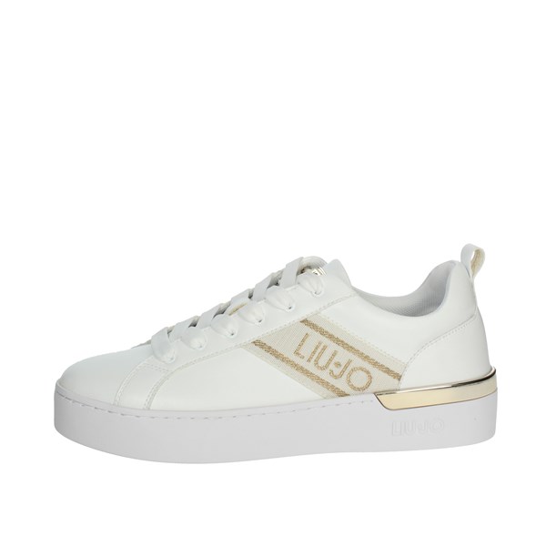 Liu-jo Shoes Sneakers White/Gold SILVIA 86