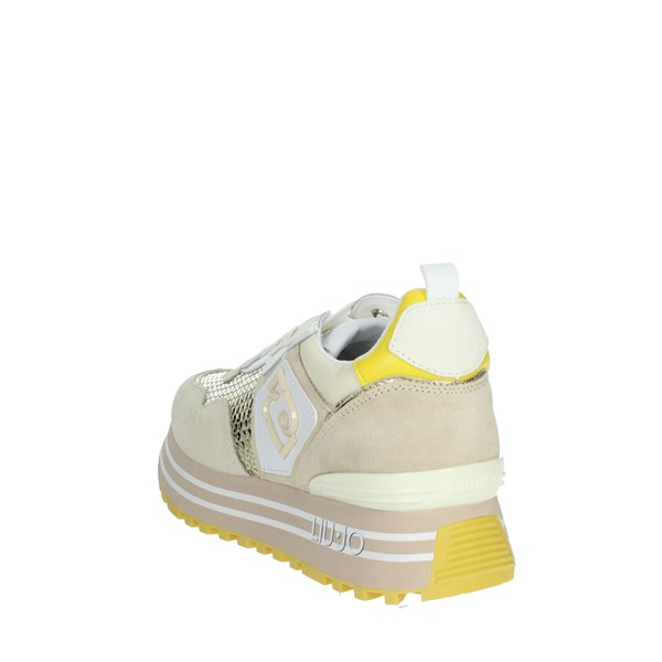 Liu-jo Shoes Sneakers Beige/gold MAXI WONDER 01
