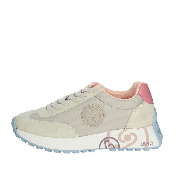 Liu-jo Shoes Sneakers Beige/Pink LOLO 09