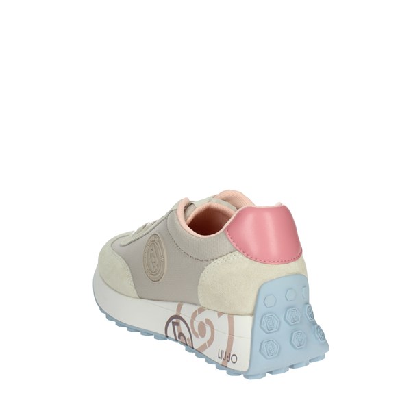 Liu-jo Shoes Sneakers Beige/Pink LOLO 09