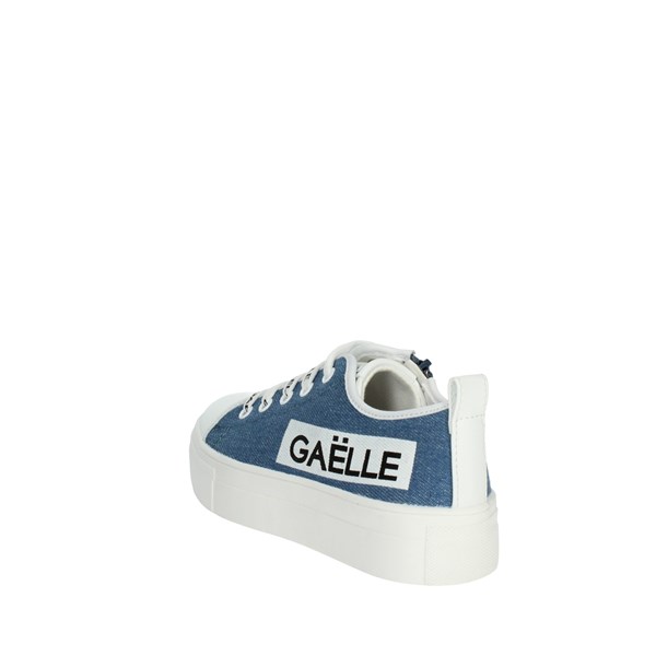 Gaelle Paris Shoes Sneakers White/Sky blue G-1813