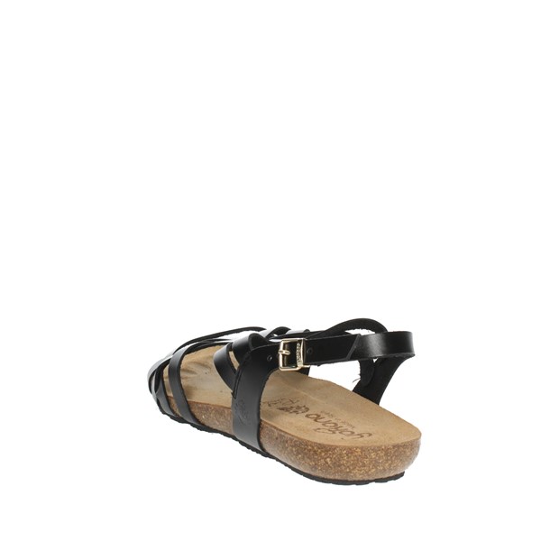 Yokono Shoes Flat Sandals Black IBIZA-186