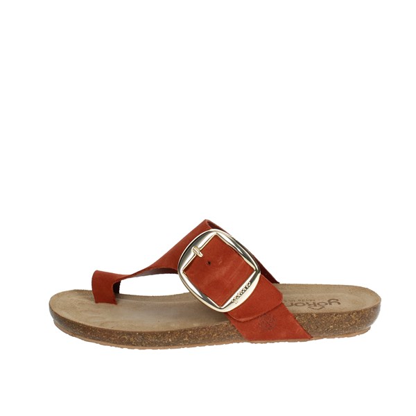 Yokono Shoes Flip Flops Brick-red IBIZA-205