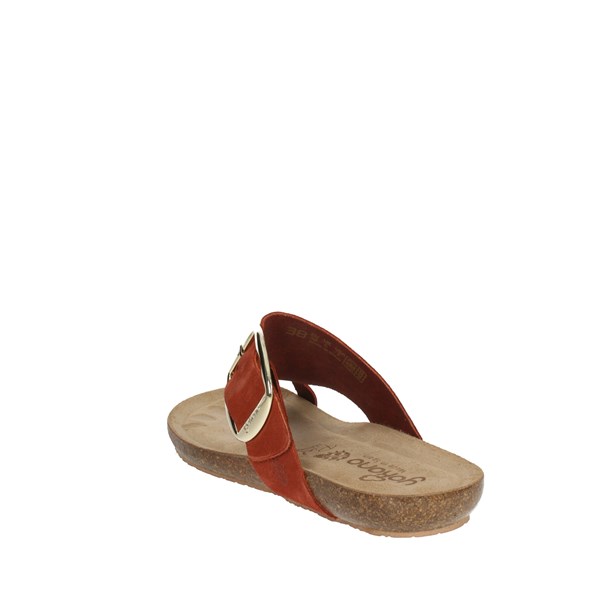 Yokono Shoes Flip Flops Brick-red IBIZA-205
