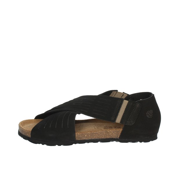 Yokono Shoes Flat Sandals Black VLLLA-179