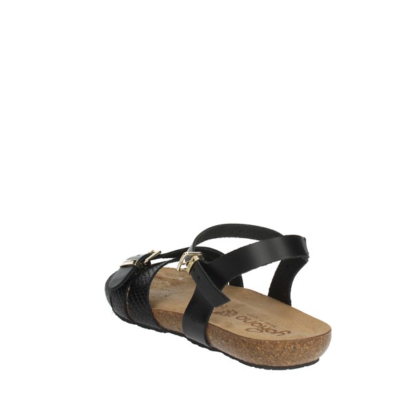 Yokono Shoes Flat Sandals Black IBIZA-185