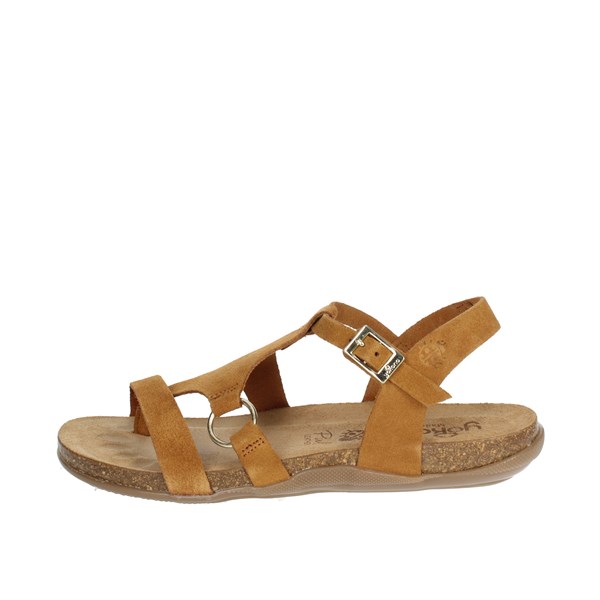 Yokono Shoes Flat Sandals Brown leather MANACOR-021