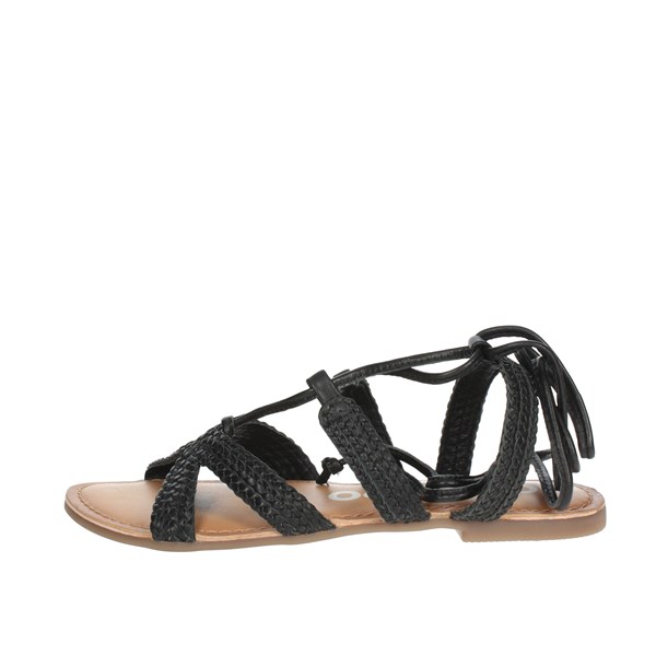 Gioseppo Shoes Flat Sandals Black 69130