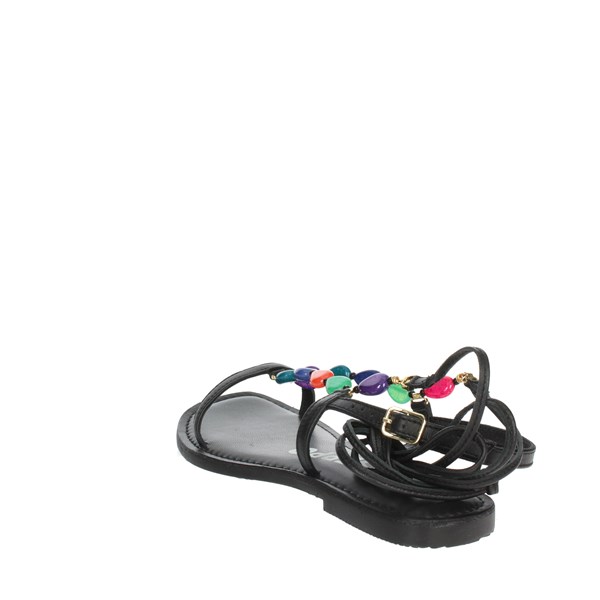 Gioseppo Shoes Flat Sandals Black 69154