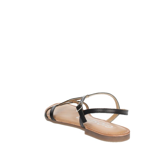Gioseppo Shoes Flat Sandals Black 69113