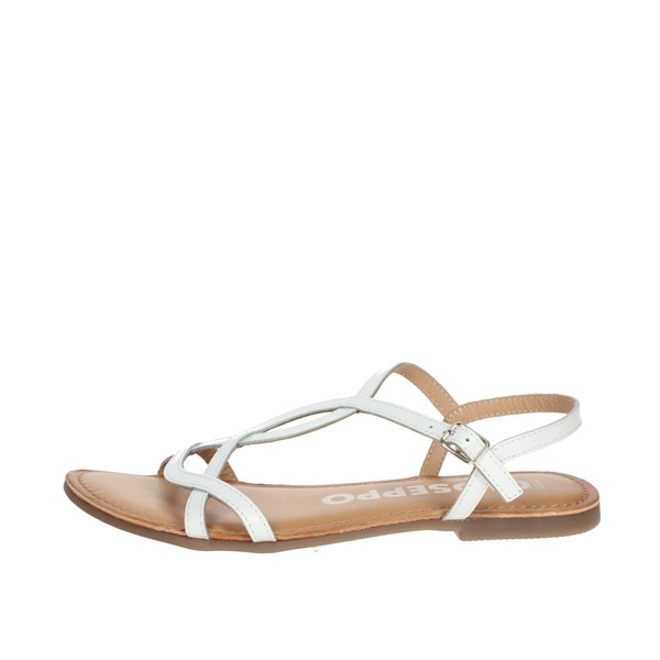 Gioseppo Shoes Flat Sandals White 69113