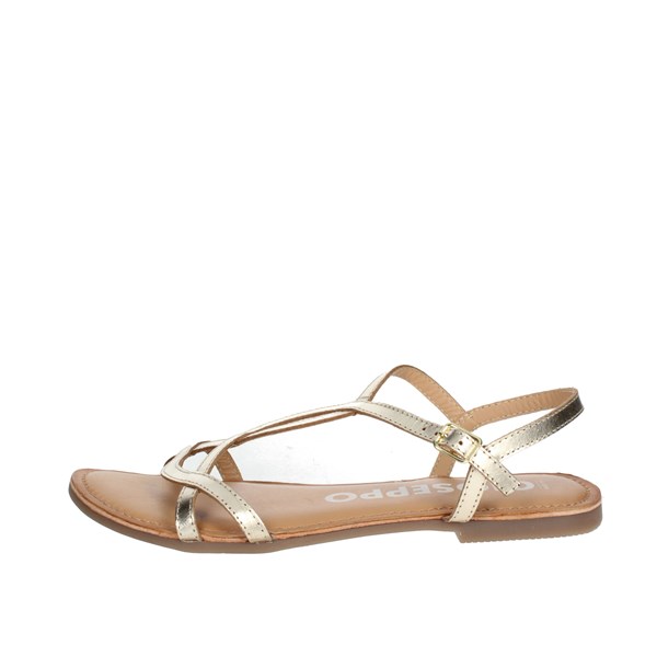 Gioseppo Shoes Flat Sandals Gold 69113