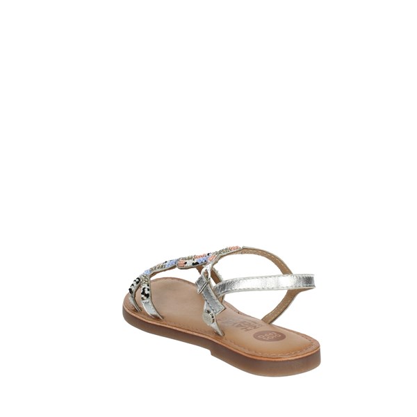 Gioseppo Shoes Flat Sandals Silver 68286