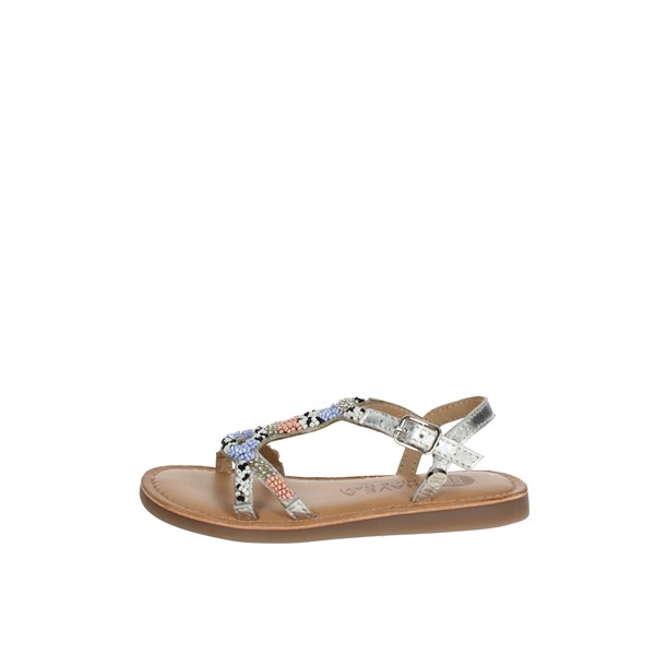 Gioseppo Shoes Flat Sandals Silver 69100