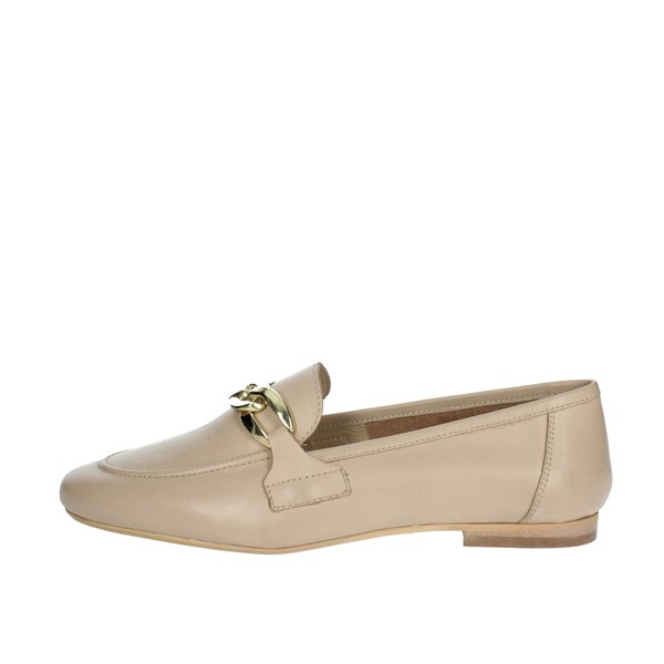 Hosis Milano Shoes Moccasin Beige MSU5200