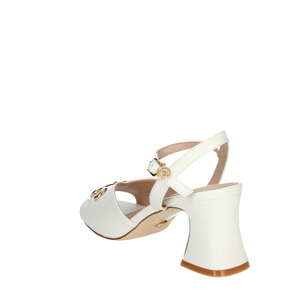 Gold & Gold Shoes Heeled Sandals White GD752
