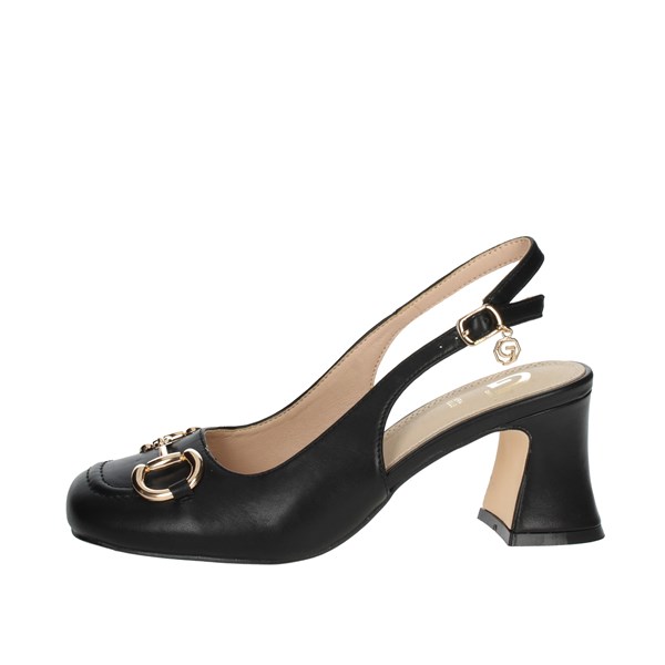 Gold & Gold Shoes Pumps Black GD757