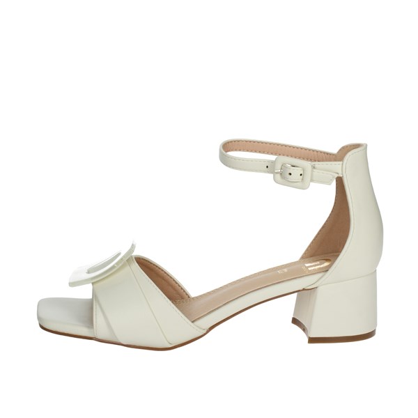 Gold & Gold Shoes Heeled Sandals Creamy white GP23-419