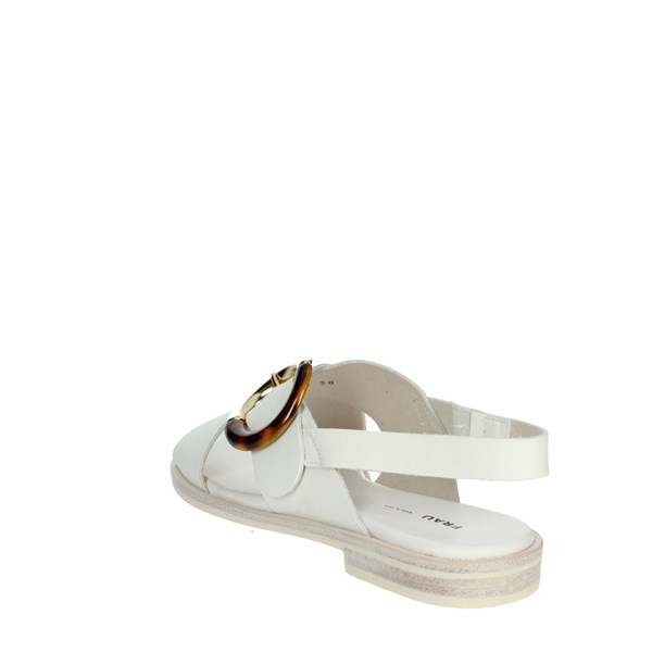 Frau Shoes Flat Sandals White 86T9