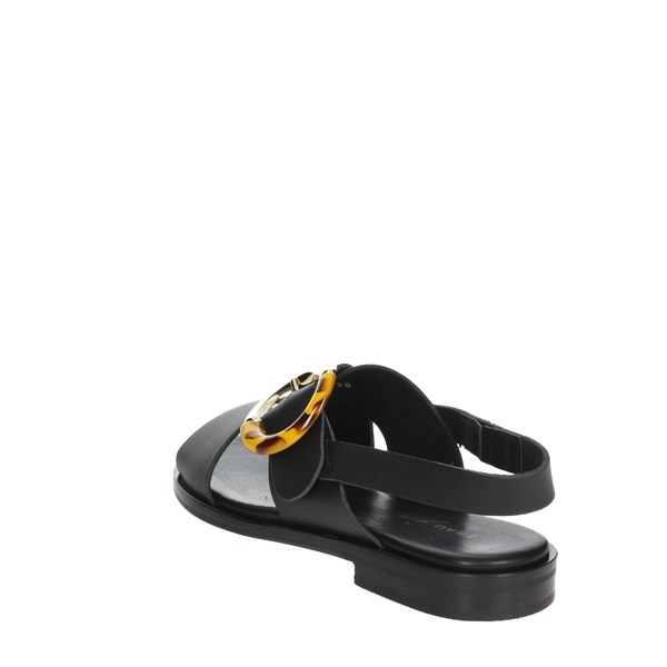 Frau Shoes Flat Sandals Black 86T9