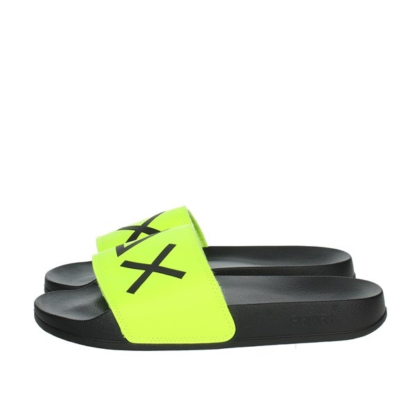 Sun68 Shoes Flat Slippers Yellow-Fluo X33151
