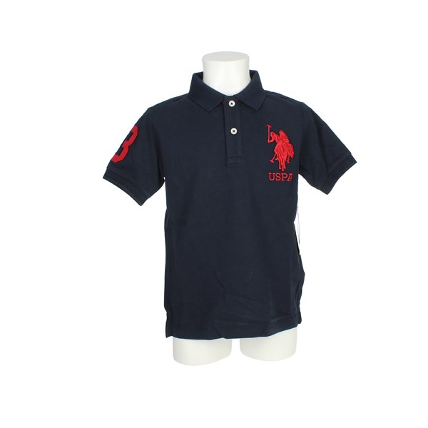 U.s. Polo Assn Clothing T-shirt Blue FLUO 41029