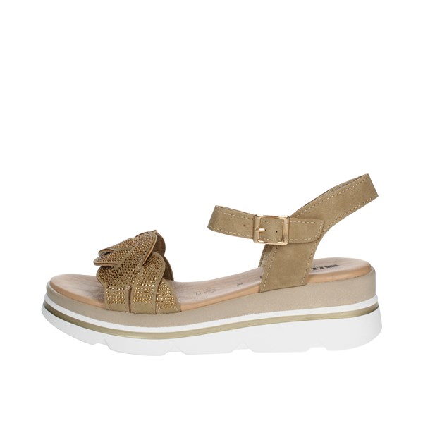 Valleverde Shoes Platform Sandals Brown Taupe 55532