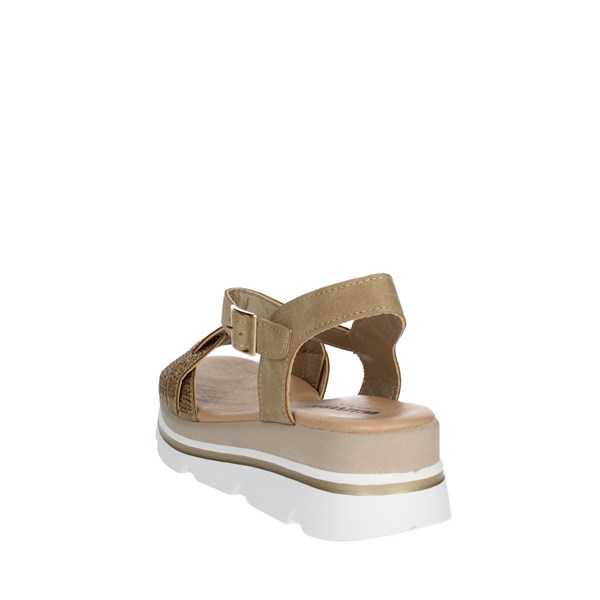 Valleverde Shoes Platform Sandals Brown Taupe 55532