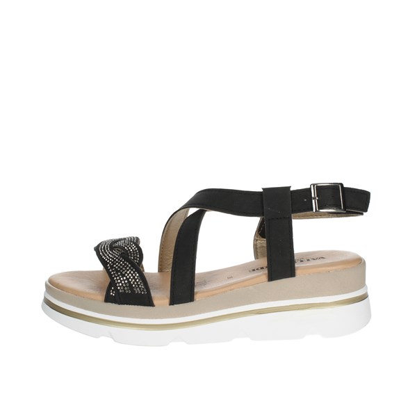 Valleverde Shoes Platform Sandals Black 55531