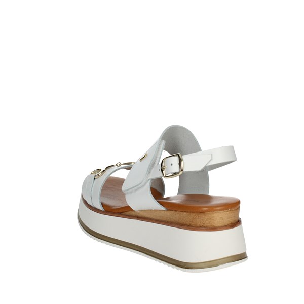 Valleverde Shoes Platform Sandals White 24312