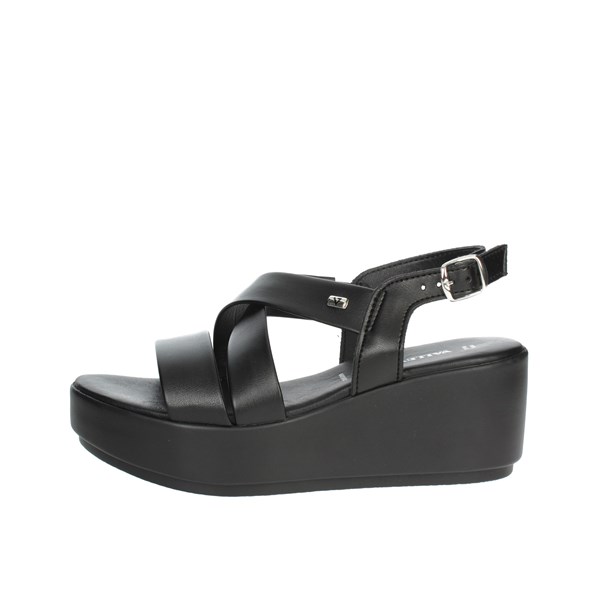 Valleverde Shoes Platform Sandals Black 24400