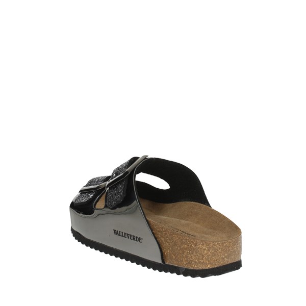Valleverde Shoes Flat Slippers Black VG1571Q