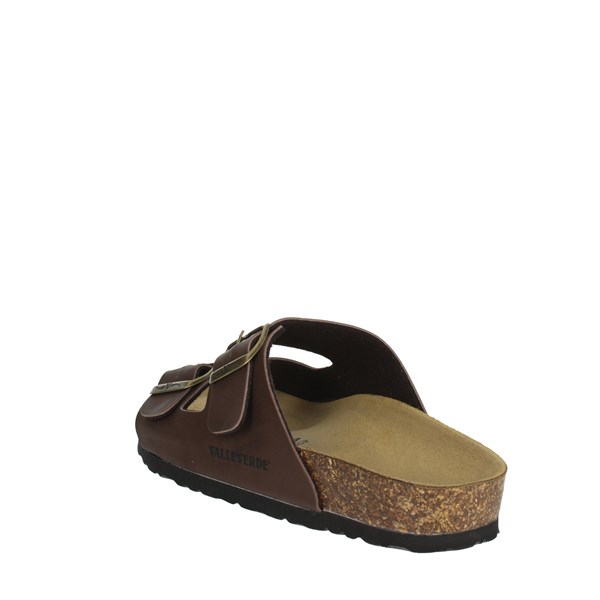 Valleverde Shoes Flat Slippers Brown VG9900