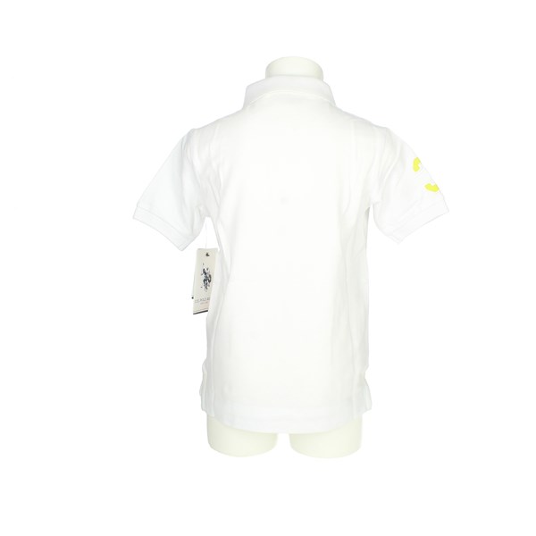 U.s. Polo Assn Clothing T-shirt White/Yellow/ Fluo FLUO 41029