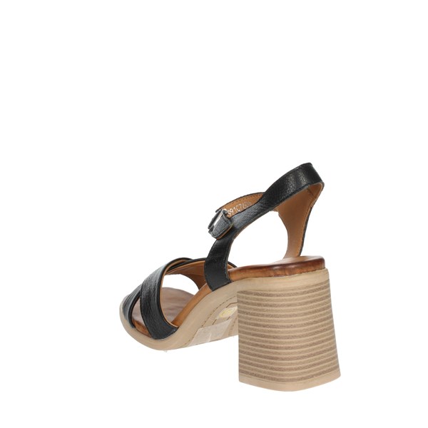 Keys Shoes Heeled Sandals Black K-7991