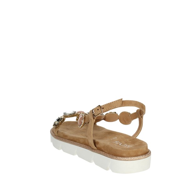 Keys Shoes Flat Sandals Beige K-8121