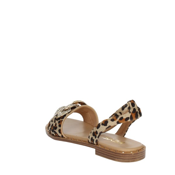 Keys Shoes Flat Sandals Spotted K-8181