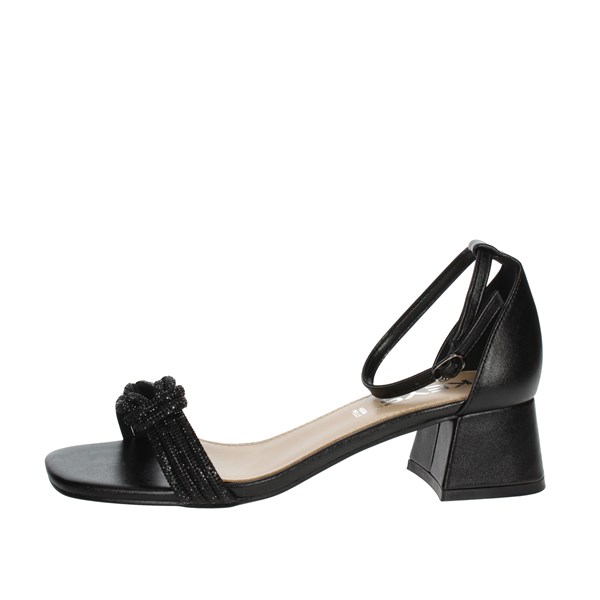 Keys Shoes Heeled Sandals Black K-7902