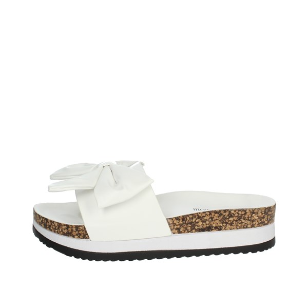 Laura Biagiotti Shoes Flat Slippers White 8176