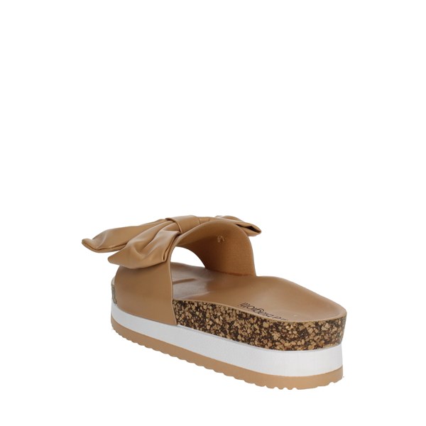 Laura Biagiotti Shoes Flat Slippers Beige 8176